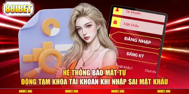 Hệ thống bảo mật tự động tạm khóa tài khoản khi nhập sai mật khẩu